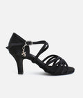 CHA CHA Satin Sandal for Latin Dance, 3" Heel & Hybrid Sole - BL304