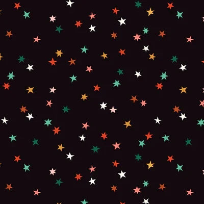 Black Multi- Holiday Sparkle- Merry & Mod Fat Quarter