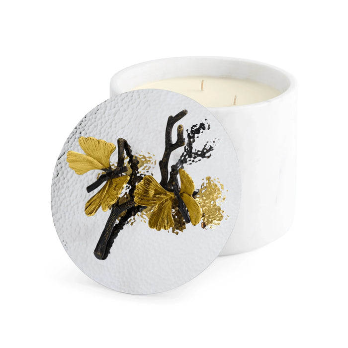 Michael Aram Butterfly Ginkgo Marble Candle