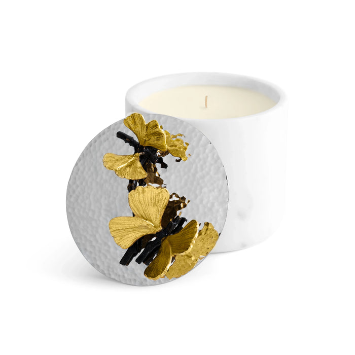 Black Orchid Marble Candle