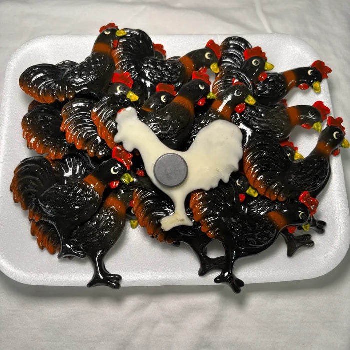 Black Rooster Kitchen Magnet