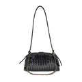 Black XL Woven Clutch/Crossbody