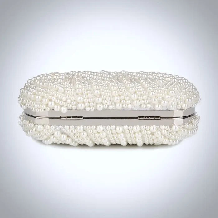 Wedding Handbags - Ivory Pearl Bridal Handbag Clutch