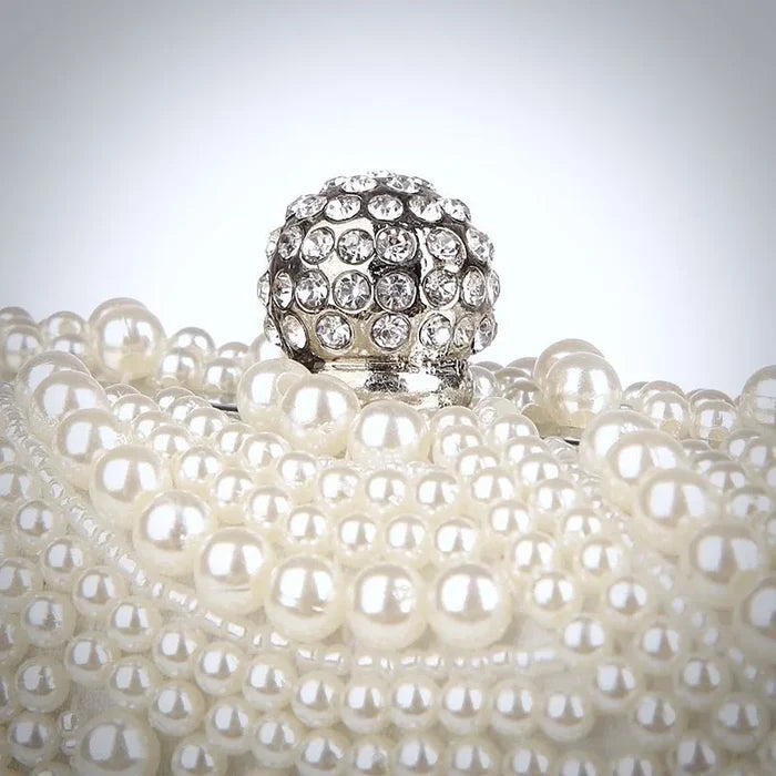 Wedding Handbags - Ivory Pearl Bridal Handbag Clutch