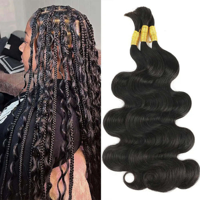 100% human bulk hair to do boho twist