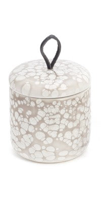 BOISE SMALL CERAMIC DECO JAR TAUPE - Magnolia Lane co. Home + Garden + Gift