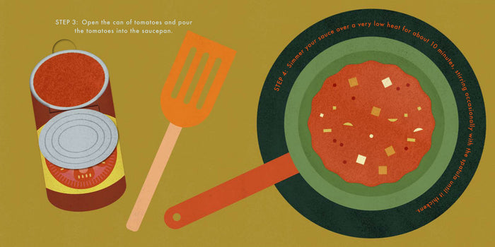 Book - Spaghetti: An Interactive Recipe Book - Spread 3