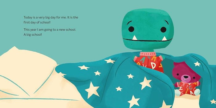 Book - Tiny T-Rex And The First Day Oopsies - Spread 1