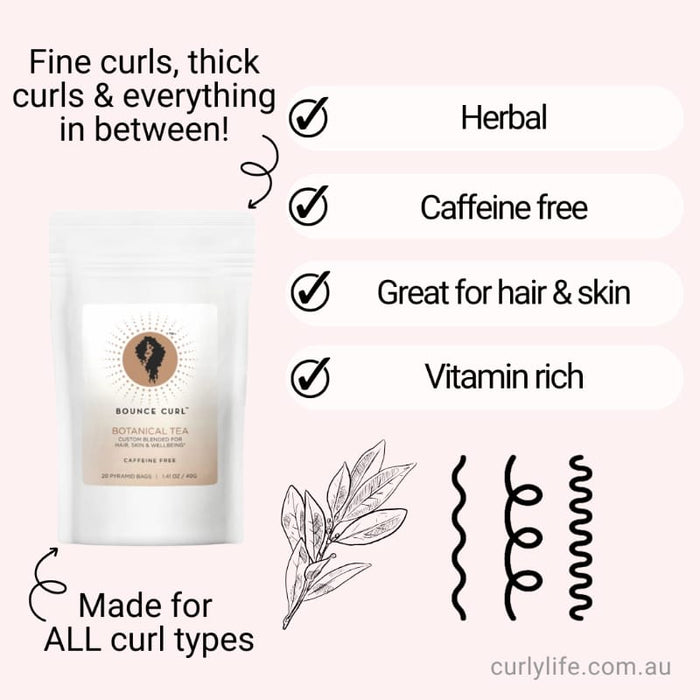 Bounce Curl Botanical Tea for Hair Skin Wellbeing