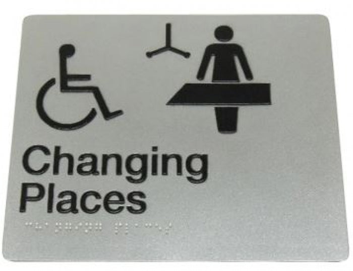 Bradley 975 Changing Places Braille Sign
