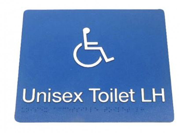Bradley 975 Unisex Toilet Left Hand Braille Sign