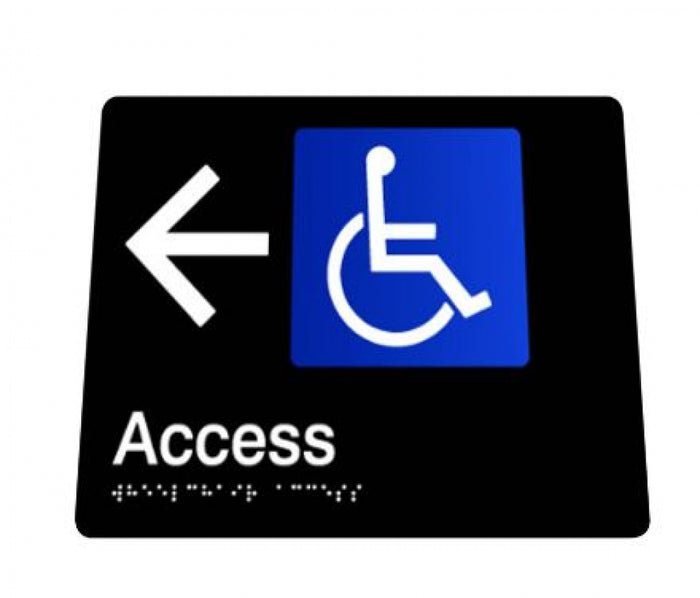 Bradley 975 Unisex Toilet Left Hand Braille Sign