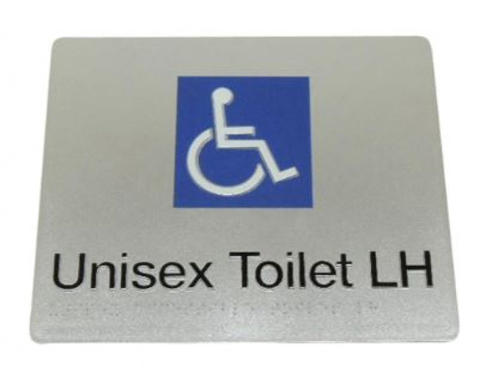 Bradley 975 Unisex Toilet Left Hand Braille Sign
