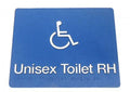 Bradley 975 Unisex Toilet Right Hand Braille Sign
