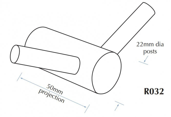 Bradley Regent R032 Double Robe Hook