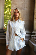BUDDY SHIRT | Sky Antique Stripe - Darling & Domain