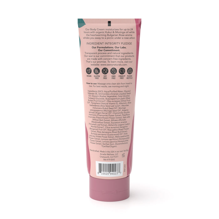 Bulgarian Rose Body Cream - ingredients