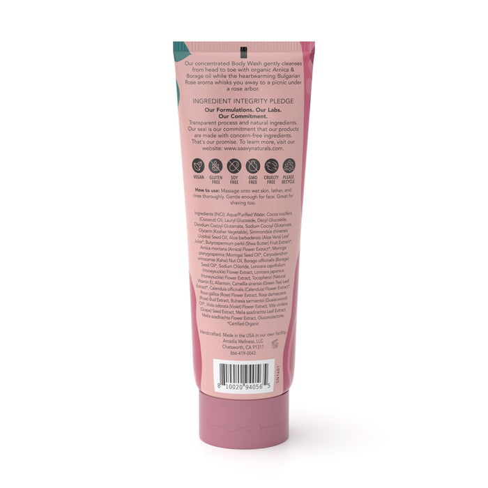 Bulgarian Rose Body Wash - ingredients