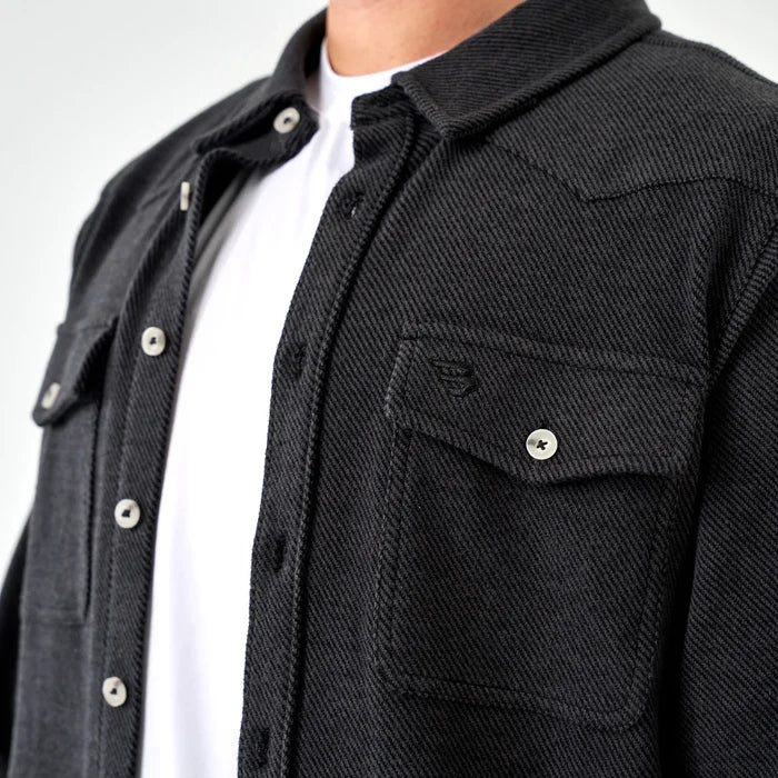 Burlebo Long Sleeve Austin Shirt - Heather Black