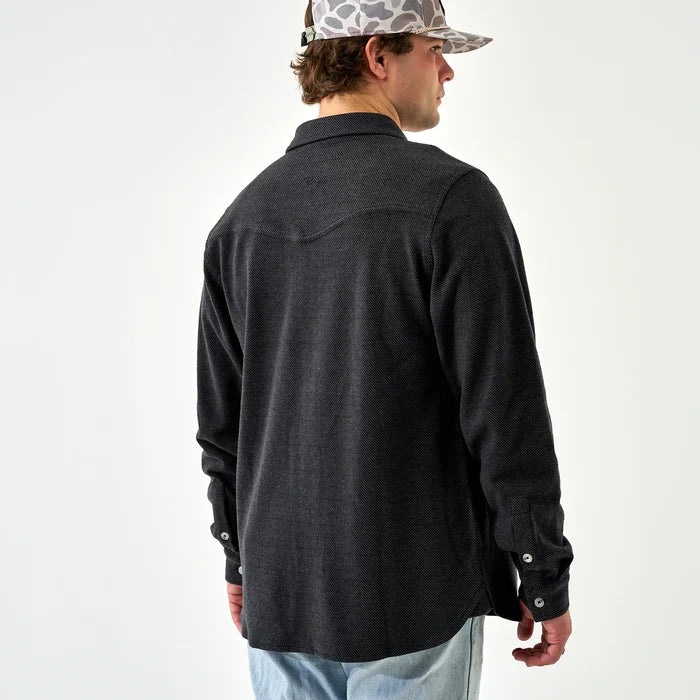 Burlebo Long Sleeve Austin Shirt - Heather Black