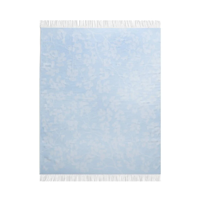 Michael Aram Butterfly Ginkgo Throw Sky and White