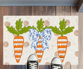 Carrot Patch Trio with Bow Rug Floormat
