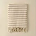 Castaway Cotton Throw, Stone - Magnolia Lane co. Home + Garden + Gift