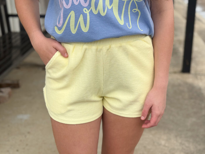 Casual Comfort Ribbed Shorts