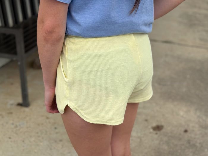 Casual Comfort Ribbed Shorts