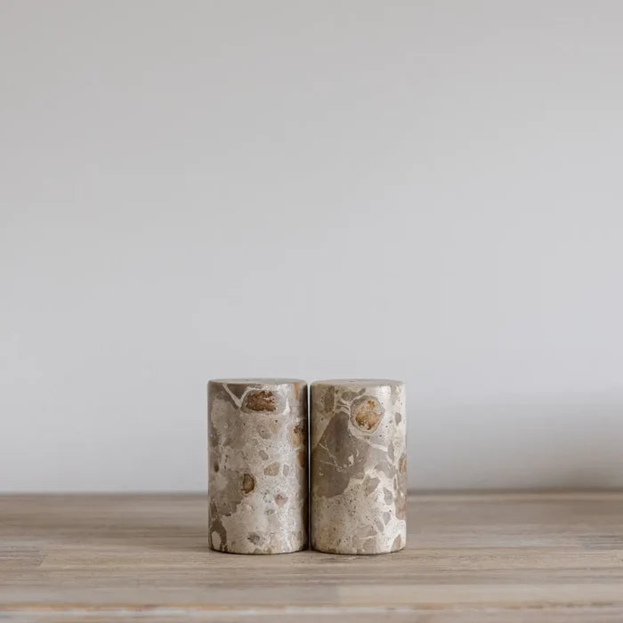 Chocolate Marble Salt & Pepper Shakers - Magnolia Lane co. Home + Garden + Gift
