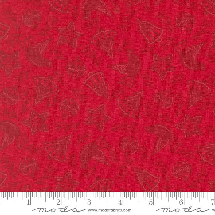 Christmas Red- Cookie Cutters- Merrily on High- Fat Quarter