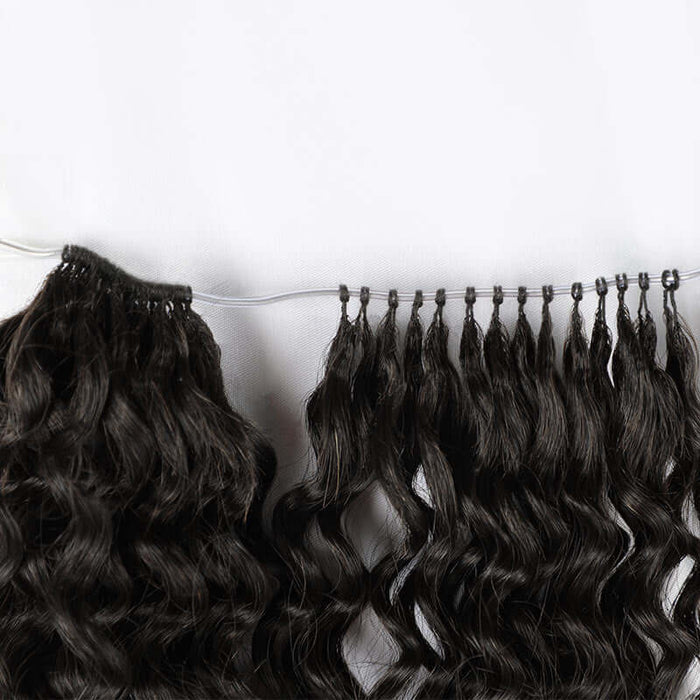 black soft and natural crochet hair