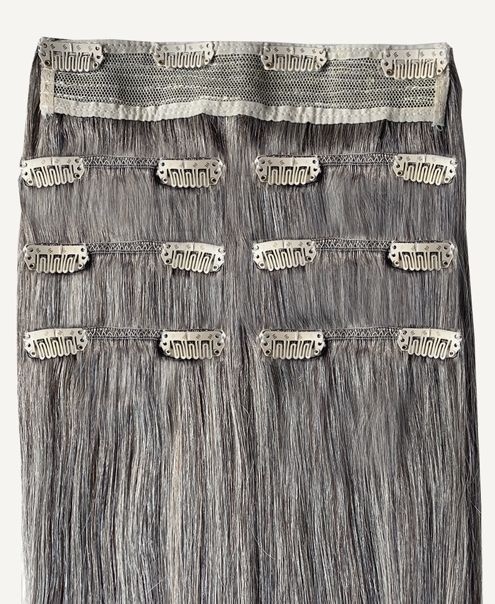 clip-in extensions starter set (salt & pepper).