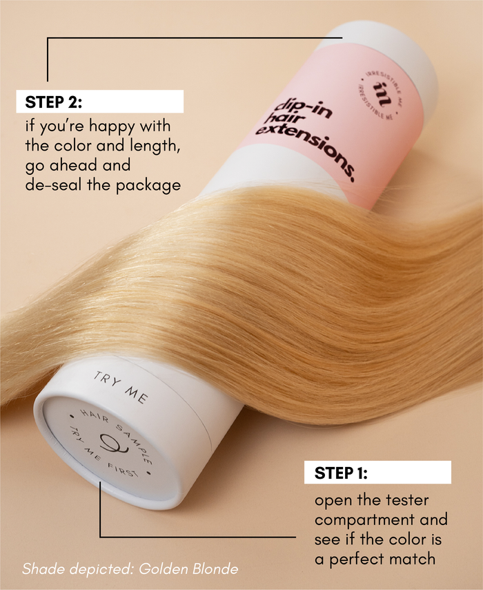clip-in hair extensions scandinavian highlights.