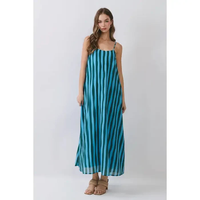 Coastal Waves Maxi Dress