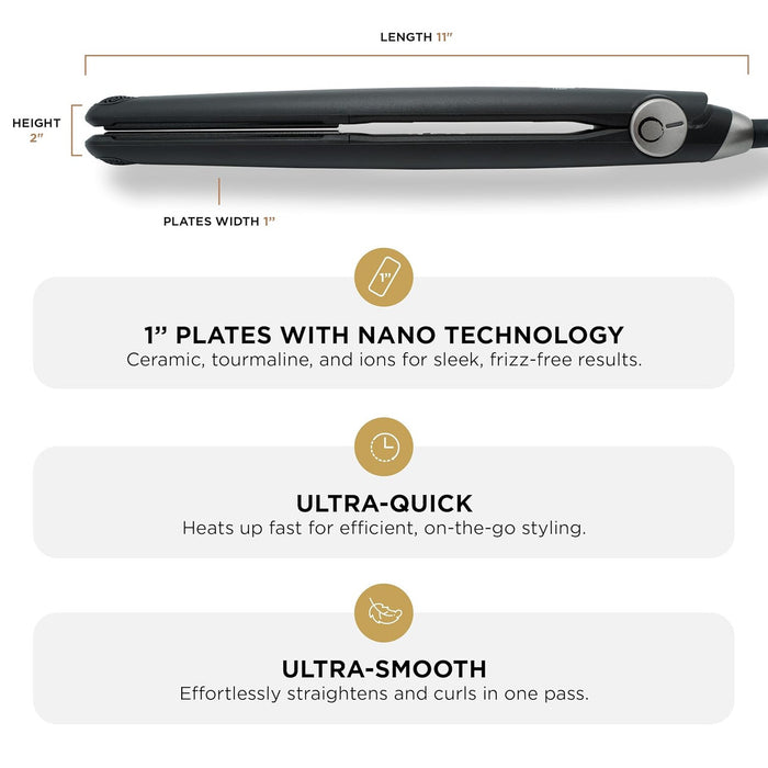 COCCO GNS 1" FLAT IRON V3 # C1GNSV3 - Palms Fashion Inc.