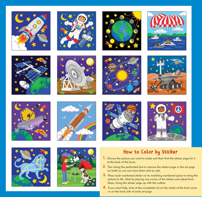 Color By Sticker Outer Space