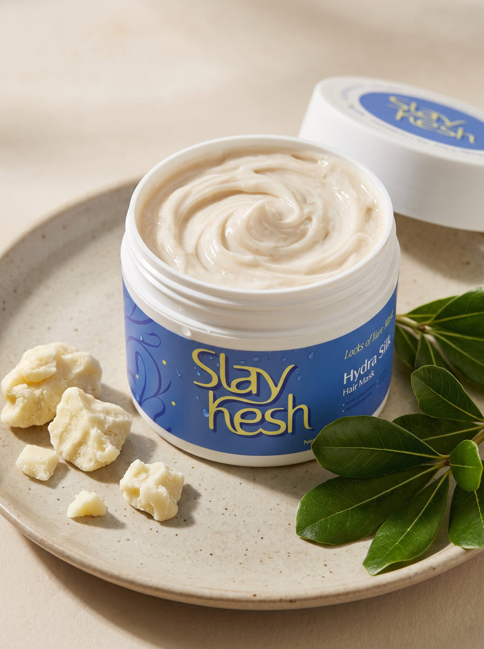 Slaykesh Hair Mask creamy texture with raw shea butter and nourishing botanicals