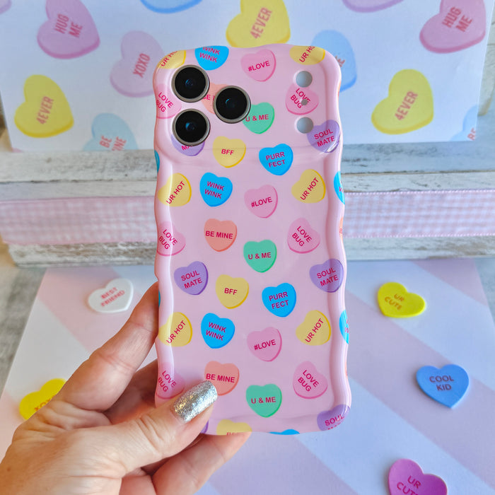 Conversation Hearts Wavy Luxe MagSafe Case for iPhone
