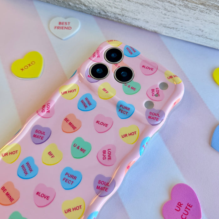 Conversation Hearts Wavy Luxe MagSafe Case for iPhone