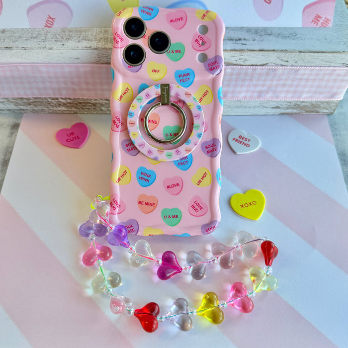 Conversation Hearts Wavy Luxe MagSafe Case for iPhone