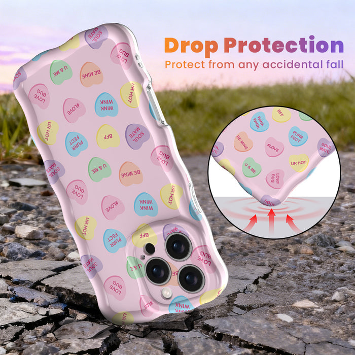 Conversation Hearts Wavy Luxe MagSafe Case for iPhone