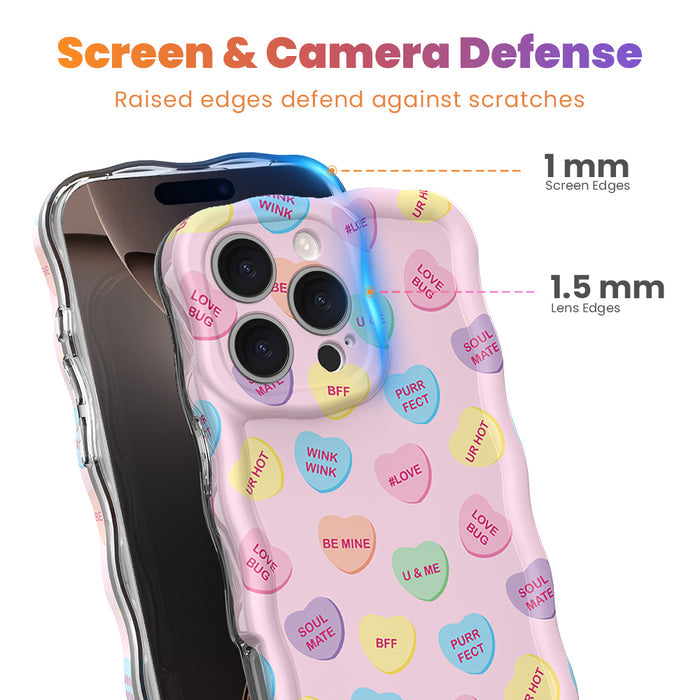 Conversation Hearts Wavy Luxe MagSafe Case for iPhone