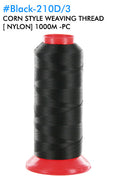 Corn Style Weaving Thread[Nylon]  Black