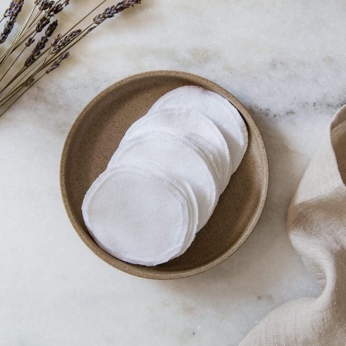 Cotton Facial Rounds in Jar- Reusable Facial Rounds, Washable & Reusable, 100% Organic Cotton Flannel, 30 Pack, In Jar