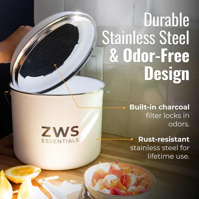 ZWS Essentials Countertop Compost Bin