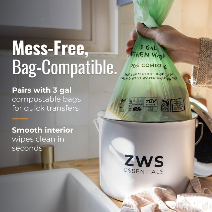 ZWS Essentials Countertop Compost Bin