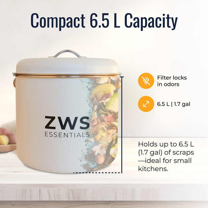 ZWS Essentials Countertop Compost Bin
