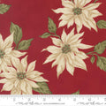 Crimson Poinsettia- Candlelight Christmas- Fat Quarter