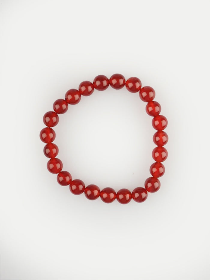 Crystal Bead Bracelet | Carnelian-Image 2